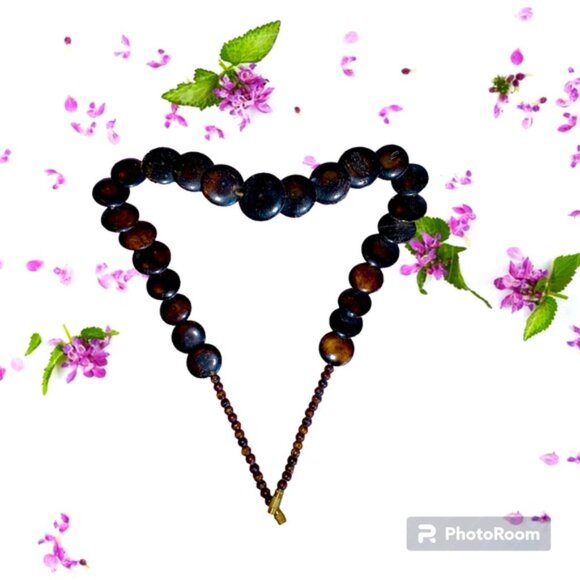 Vintage Coin Beaded Necklace - Picture 9 of 12